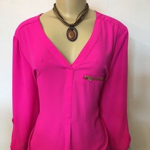 Tacera Pink Tunic Shirt Women’s